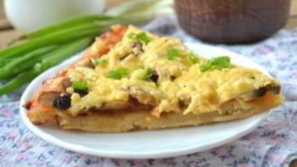 пицца на кефире в духовке