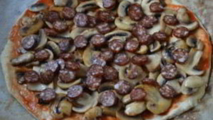 пицца на кефире в духовке