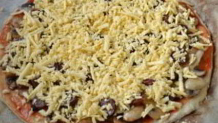 пицца на кефире в духовке