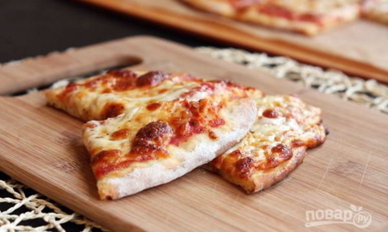 Рецепт пиццы на противне