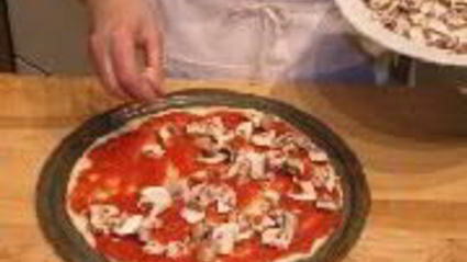 пицца с грибами