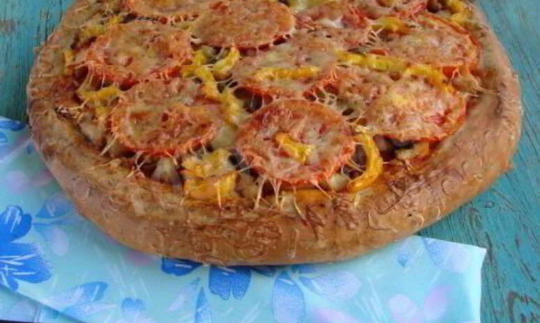 Рецепт пиццы с куриным филе и грибами