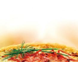 Пицца с луком и ветчиной