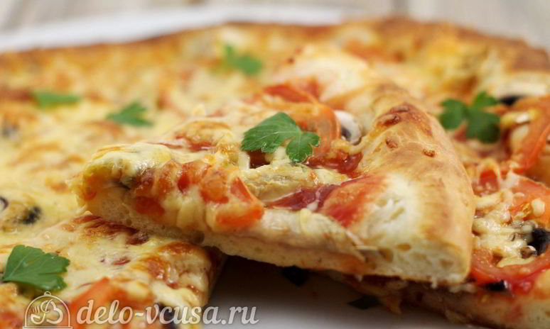 Рецепт пиццы с мидиями