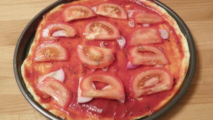 пицца с морепродуктами в духовке