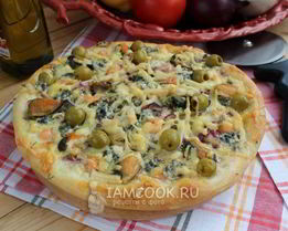 Пицца с морепродуктами