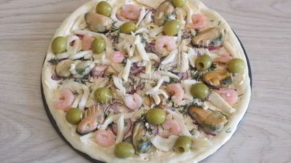 пицца с морепродуктами