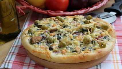 пицца с морепродуктами