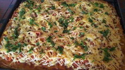 пицца с шампиньонами