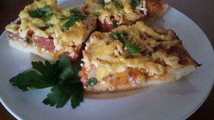 пицца с шампиньонами