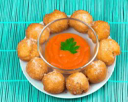 Пицца-шарики во фритюре