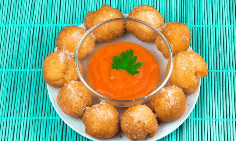 Рецепт пиццы-шариков во фритюре