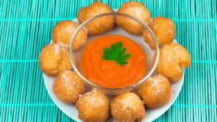 пицца-шарики во фритюре