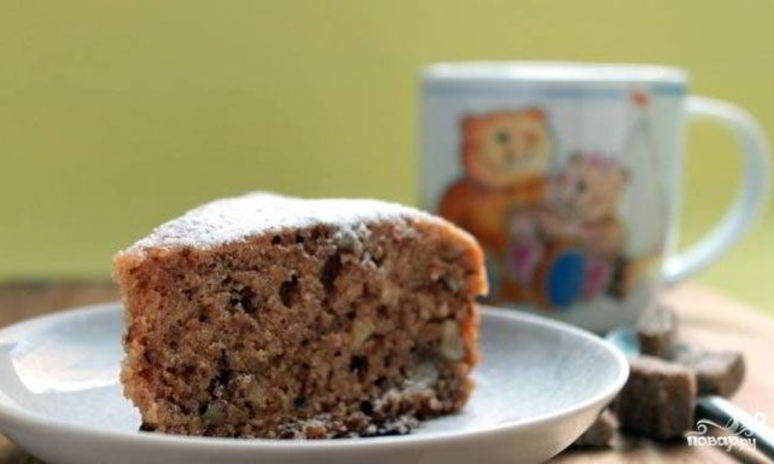 Рецепт коврижки шоколадной постной