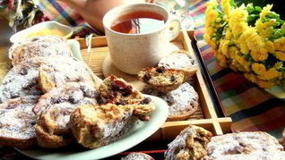 Ржаные рулетики постные