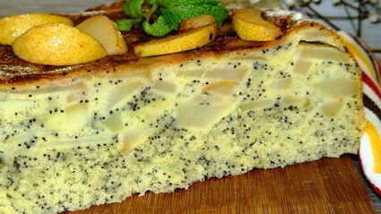 макова — грушевая шарлотка с ванильно-грушевым вареньем