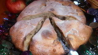 Ореховая шарлотка на сгущенке