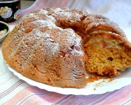 Пирог шарлотка с грушей