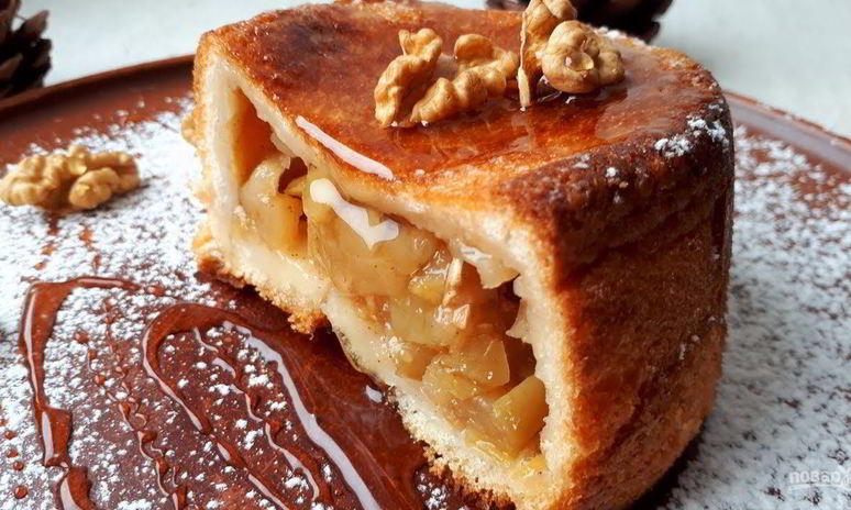 Рецепт шарлотки из сухого батона