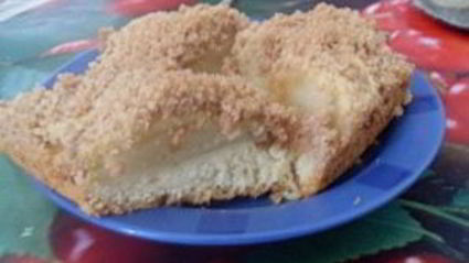 шарлотка песочная с яблоками