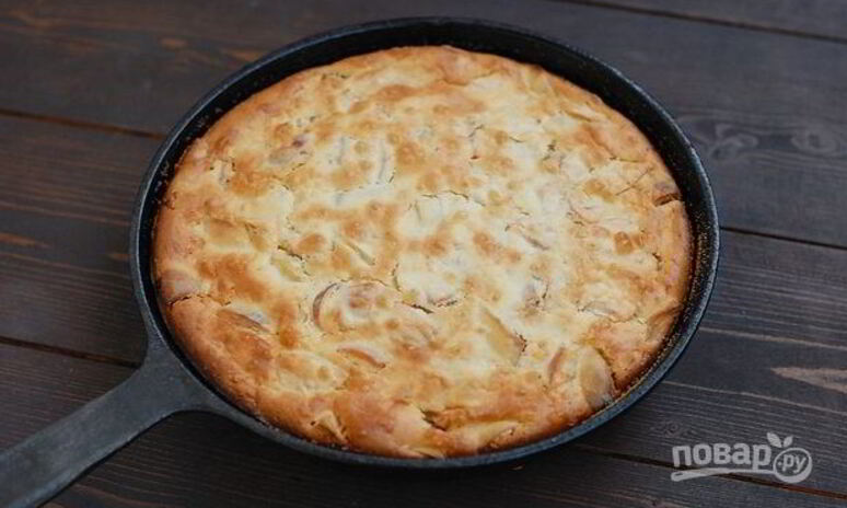 Рецепт шарлотки с кефиром