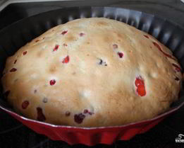 Шарлотка с клюквой