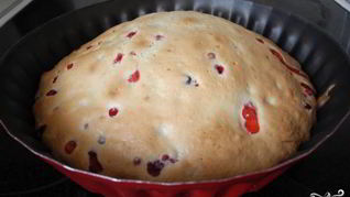 Шарлотка с клюквой