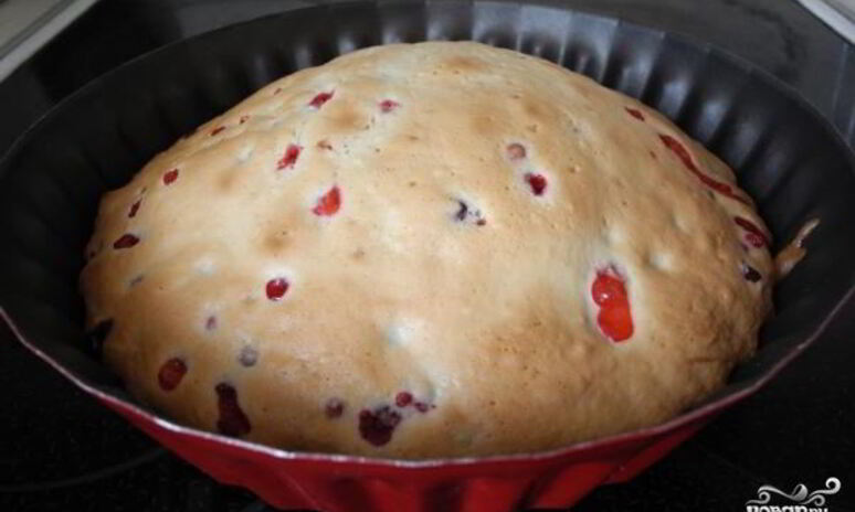 Рецепт шарлотки с клюквой