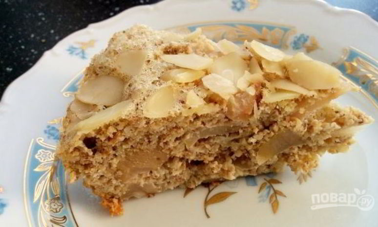 Рецепт шарлотки с отрубями