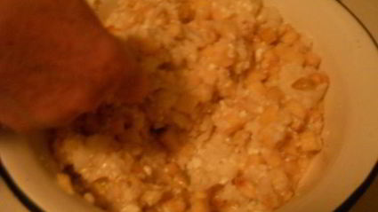 шарлотка с рисом и яблоками