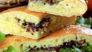 Шарлотка с рыбой и капустой