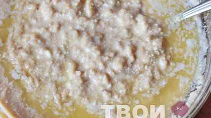 шарлотка с творогом