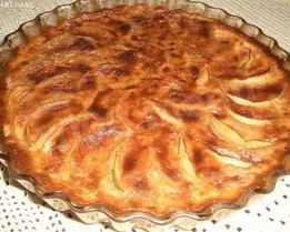 Ванильная Шарлотка с яблоками и лимонной цедрой