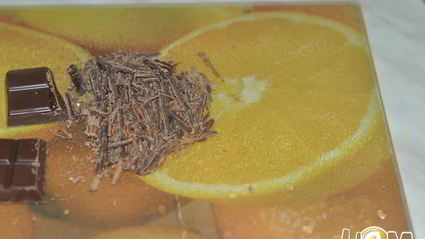 шоколадно-вишневый рулет