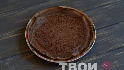 шоколадные блинные рулетики