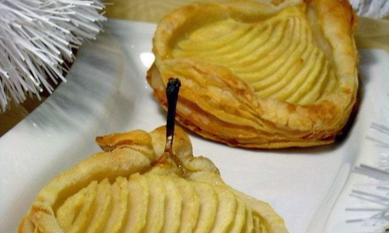 Рецепт слоек с грушами и орехами