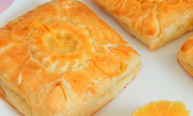 Рецепт слоек с творожно-лимонной начинкой