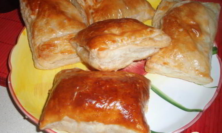 Рецепт слоек с ветчиной и сыром