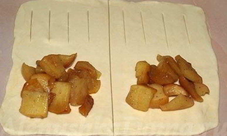 Рецепт слоек с яблоками и корицей