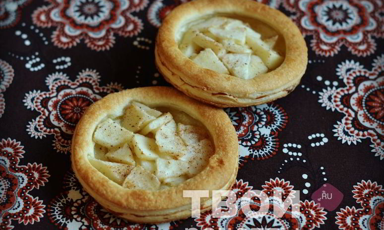 Рецепт слоек с яблоками