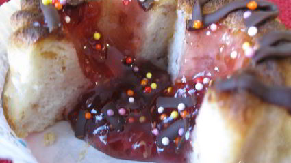 нежные творожники малиновый вулкан