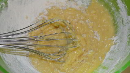 песочный творожник с яблочной начинкой