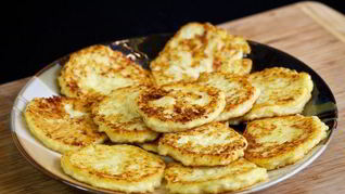 Пышные сырники из творога