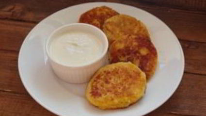 розовые сырники