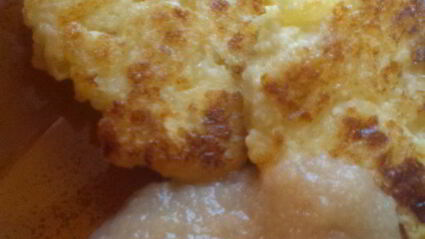 саксонские творожники с яблочным муссом