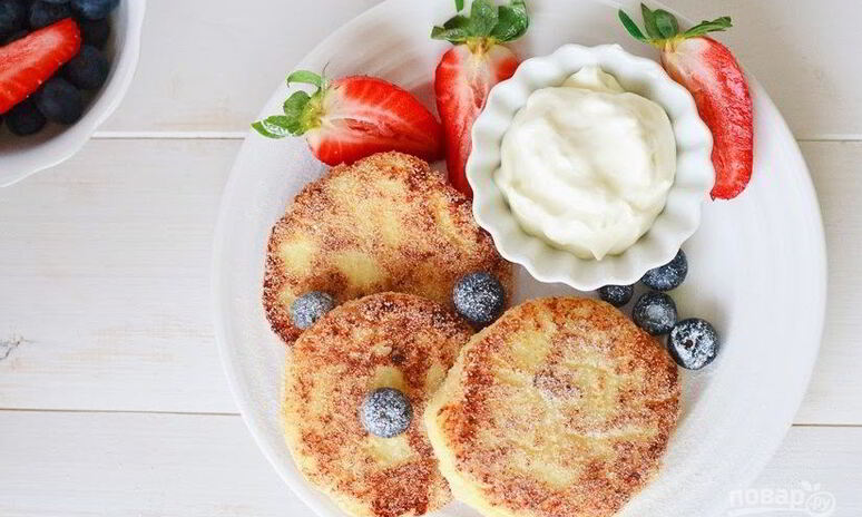 Рецепт сырника с творогом и манкой
