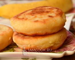 Сырники с бананом и творогом