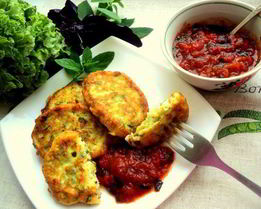 Сырники с кабачками и зеленью
