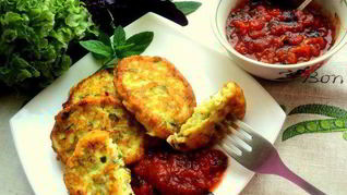 Сырники с кабачками и зеленью