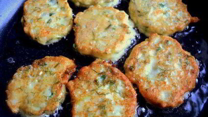 сырники с кабачками и зеленью